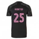 Maillot Real Madrid Third NO.25 Rodrygo 2020 2021 Noir