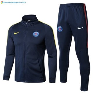 Survetement Paris Saint Germain 2017 2018 Bleu Jaune