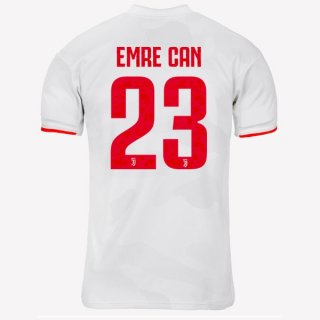 Maillot Juventus NO.23 Emre Can Exterieur 2019 2020 Gris Blanc