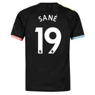 Maillot Manchester City NO.19 Sane Exterieur 2019 2020 Noir