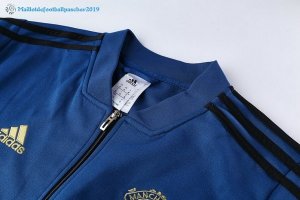 Survetement Manchester United 2018 2019 Bleu