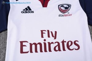 Maillot Rugby États-Unis Domicile 2017 2018 Blanc