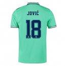 Maillot Real Madrid NO.18 Jovic Third 2019 2020 Vert