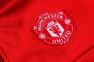 Survetement Manchester United 2018 2019 Rouge Gris