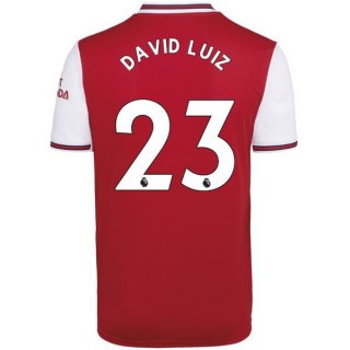 Maillot Arsenal NO.23 David Luiz Domicile 2019 2020 Rouge