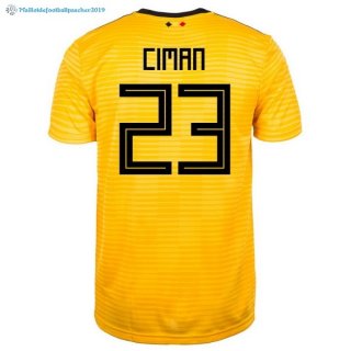 Maillot Belgica Exterieur Ciman 2018 Jaune