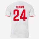 Maillot Juventus NO.24 Rugani Exterieur 2019 2020 Gris Blanc