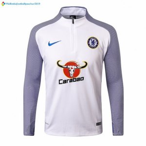 Survetement Chelsea 2017 2018 Blanc Gris Bleu