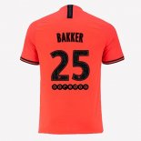 JORDAN Maillot Paris Saint Germain NO.25 Bakker Exterieur 2019 2020 Orange