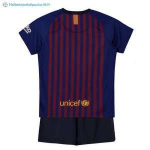 Maillot Barcelona Domicile Enfant 2018 2019 Bleu Rouge