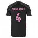 Maillot Real Madrid Third NO.4 Sergio Ramos 2020 2021 Noir