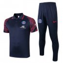 Polo Ensemble Complet Paris Saint Germain 2020 2021 Noir Rouge