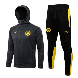 Sweat Shirt Capuche Ensemble Complet Borussia Dortmund 2022 2023 Gris Sweat Shirt Capuche Ensemble Complet Borussia Dortmund 2022 2023 Gris