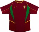 Thailande Maillot Portugal Replica Domicile Retro 2002 Rouge