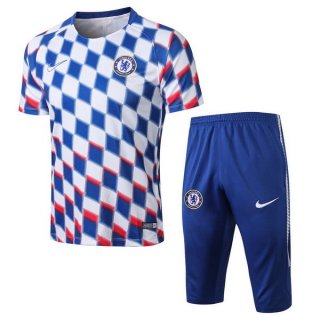 Maillot Entrainement Chelsea Ensemble Complet 2018 2019 Bleu Blanc Maillot Entrainement Chelsea Ensemble Complet 2018 2019 Bleu Blanc