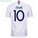 Maillot France Exterieur Zidane 2018 Blanc