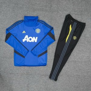 Survetement Manchester United 2019 2020 Bleu Noir Jaune