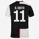 Maillot Juventus NO.11 D.Costa Domicile 2019 2020 Blanc Noir