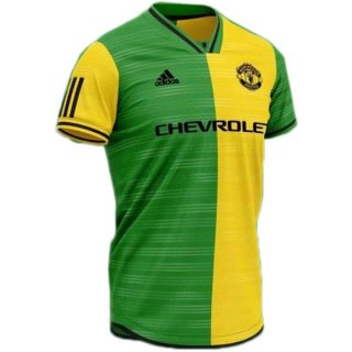 Maillot Manchester United Concept 2019 2020 Jaune Vert Maillot Manchester United Concept 2019 2020 Jaune Vert