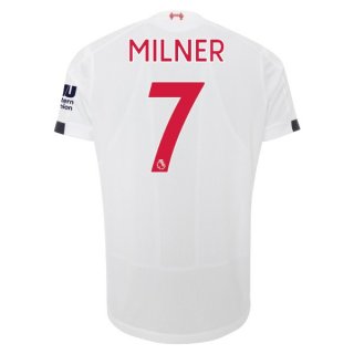 Maillot Liverpool NO.7 Milner Exterieur 2019 2020 Blanc