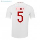 Maillot Angleterre Domicile Stones 2018 Blanc