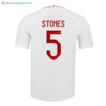 Maillot Angleterre Domicile Stones 2018 Blanc