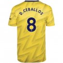 Maillot Arsenal NO.8 D.Ceballos Exterieur 2019 2020 Jaune