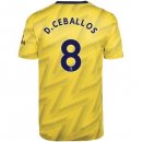 Maillot Arsenal NO.8 D.Ceballos Exterieur 2019 2020 Jaune