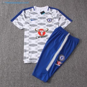 Maillot Entrainement Chelsea Ensemble Complet 2017 2018 Blanc Gris