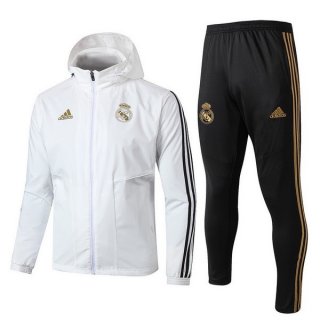 Coupe Vent Real Madrid Ensemble Complet 2019 2020 Blanc Noir Coupe Vent Real Madrid Ensemble Complet 2019 2020 Blanc Noir