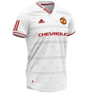 Maillot Manchester United Concept 2019 2020 Blanc Rouge