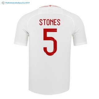 Maillot Angleterre Domicile Stones 2018 Blanc Maillot Angleterre Domicile Stones 2018 Blanc