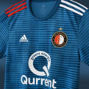 Maillot Feyenoord Rotterdam Exterieur 2018 2019 Bleu