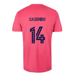 Maillot Real Madrid Exterieur NO.14 Casemiro 2020 2021 Rose