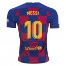 Maillot Barcelona NO.10 Messi Domicile 2019 2020 Bleu Rouge