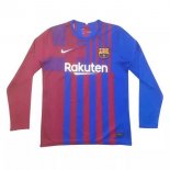 Maillot Barcelona Domicile ML 2021 2022 Rouge Bleu