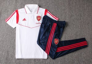 Polo Arsenal Ensemble Complet 2019 2020 Blanc Rouge