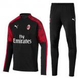 Survetement AC Milan 2019 2020 Noir Rouge