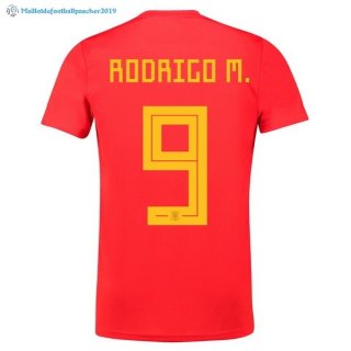 Maillot Espagne Domicile Rodrigo M. 2018 Rouge