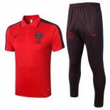 Polo Paris Saint Germain Ensemble Complet 2020 2021 Rouge Noir