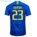 Maillot Brésil Exterieur Ederson 2018 Bleu