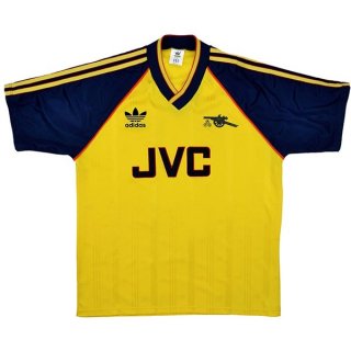 Thailande Maillot Arsenal Exterieur Retro 1988 1991 Jaune Thailande Maillot Arsenal Exterieur Retro 1988 1991 Jaune