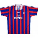 Maillot Bayern Munich Domicile Retro 1995 1997 Bleu Rouge