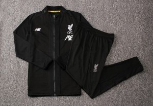 Survetement Enfant Liverpool 2019 2020 Noir Blanc Jaune