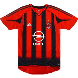 Thailande Maillot AC Milan Domicile Retro 2004 2005 Rouge