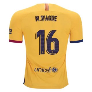 Maillot Barcelona NO.16 Wague Domicile 2019 2020 Bleu Rouge