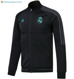 Survetement Real Madrid 2017 2018 Noir Vert Gris