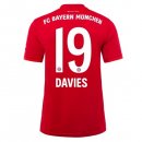 Maillot Bayern Munich NO.19 Davies Domicile 2019 2020 Rouge