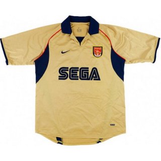 Thailande Maillot Arsenal Replica Exterieur Retro 2001 2002 Jaune Thailande Maillot Arsenal Replica Exterieur Retro 2001 2002 Jaune