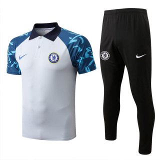 Polo Chelsea Ensemble Complet 2022 2023 Blanc